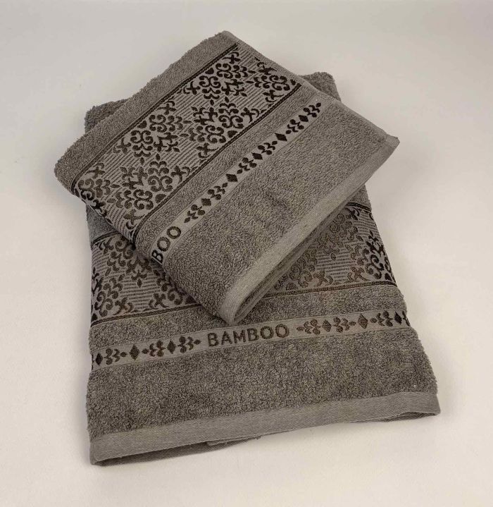 Набір рушників 2 шт Altinbasak Bamboo Hena Графіт