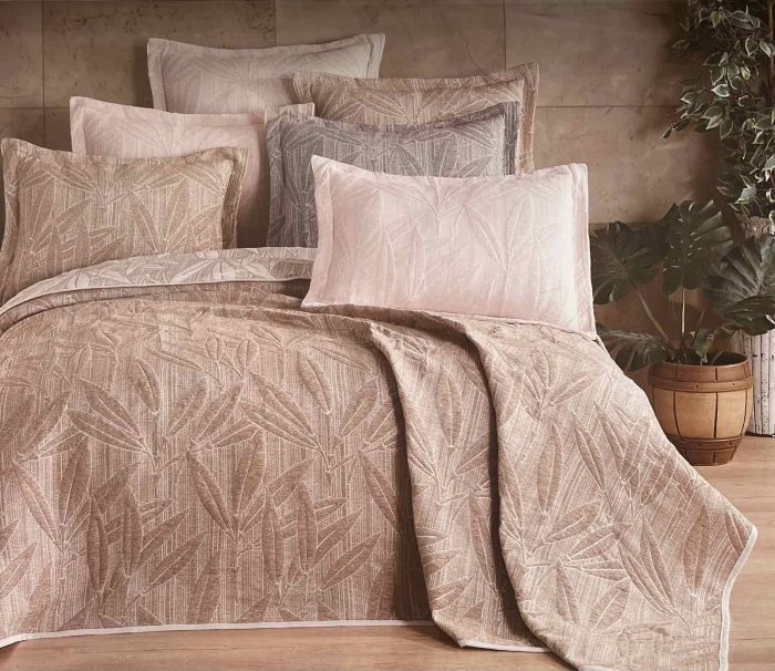 Покривало Moda Box 240х260 з наволочками Yaren Anthracite