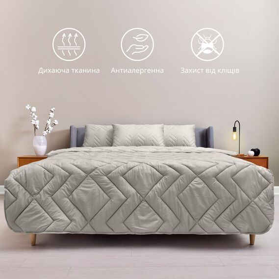 Ковдра Nordic Comfort зимова 200x220 щіл. 300 (сіра)