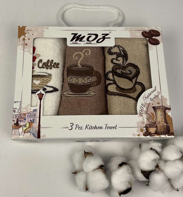 Набір рушників MOZ 3шт 30x50 Coffee