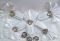 Скатертина Kurdeleli Set Maison Royale 160x220+8 psc White