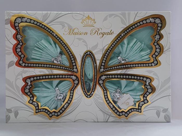 Скатертина Kurdeleli Set Maison Royale 160x220+8 psc Mint