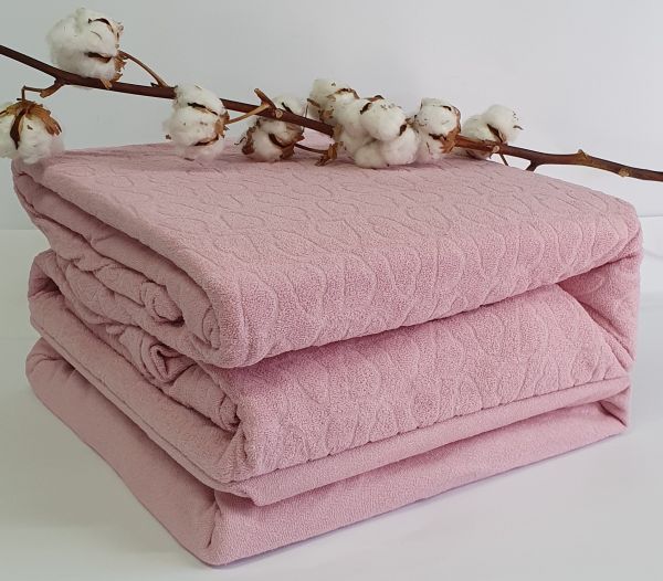Постільна білизна Maison D'or махра жакард 200х220 Rose
