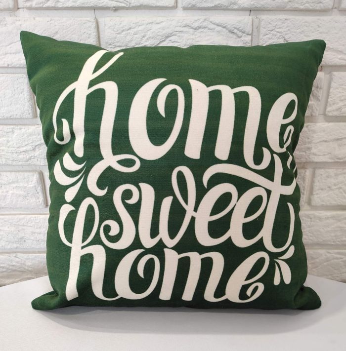 Наволочка декоративна HOME SWEET 40*40 Green