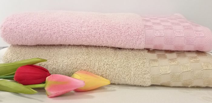 Рушник Lara Soft 70х140 Colors Satranc