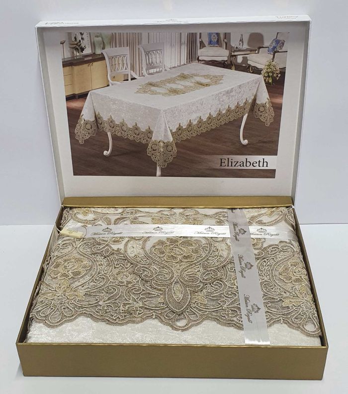 Скатертина Велюр Maison Royale 110x160 Elizabeth Cream