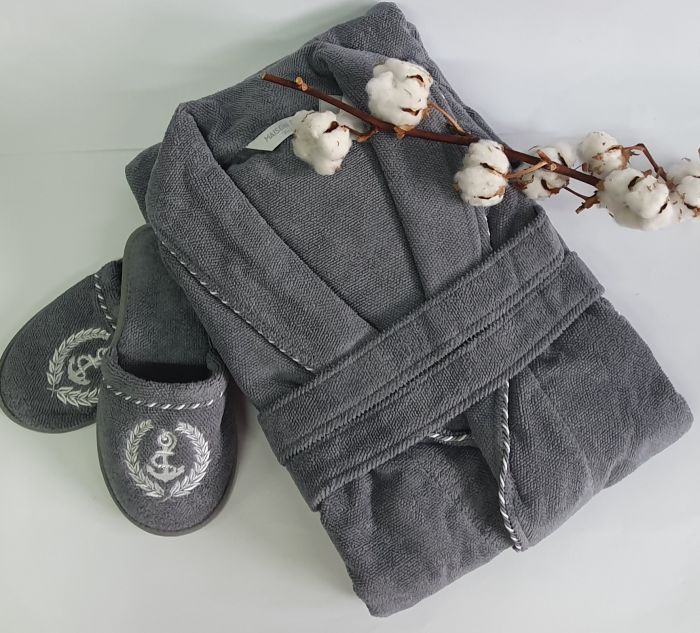 Халат чоловічий Maison D'or Michel Sailing Grey M