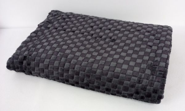 Покривало велюр шахмати 200х220 Dark   Purple
