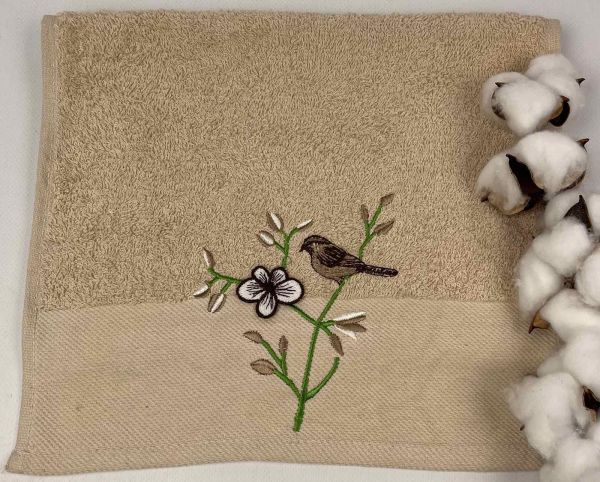 Махровий рушник Ma Me 30х50 Bird Beige