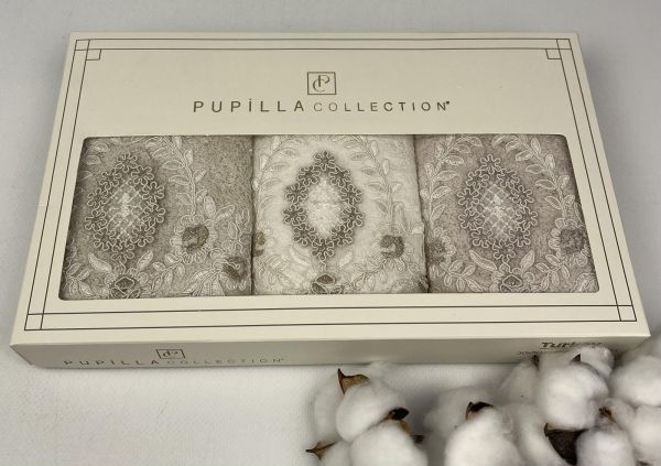Набір рушників Pupilla 3шт 30x50 Flowers Model 4
