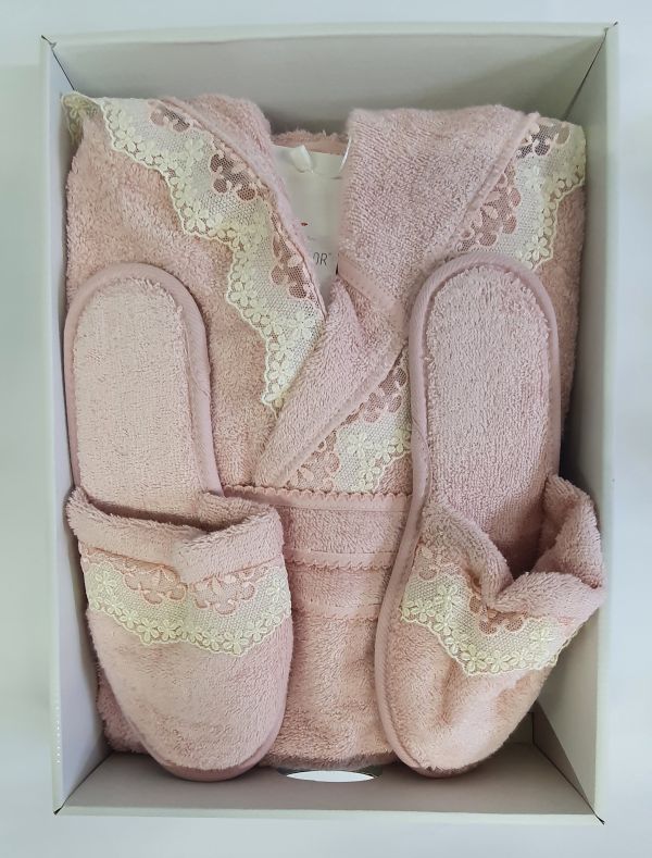 Халат жіночий Maison D'or Vanessa Rose Color S