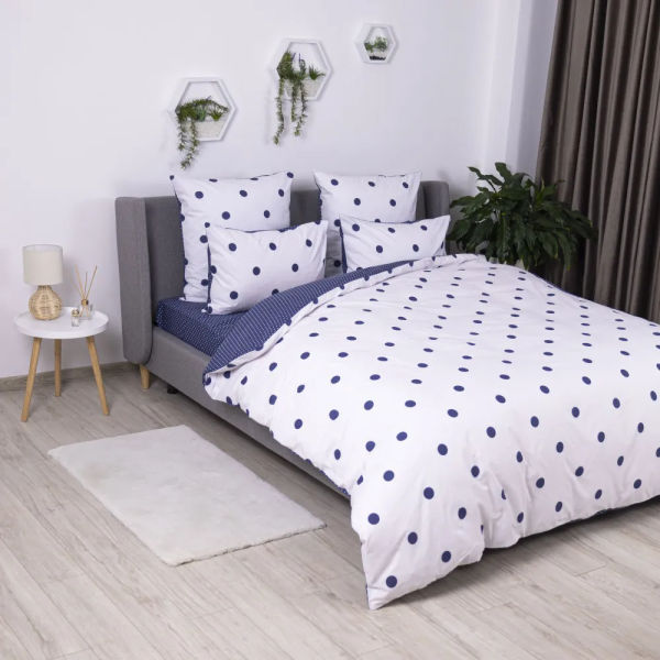 Комплект постільної білизни "Happy Sleep" євро (Perfect Dots,50x70)