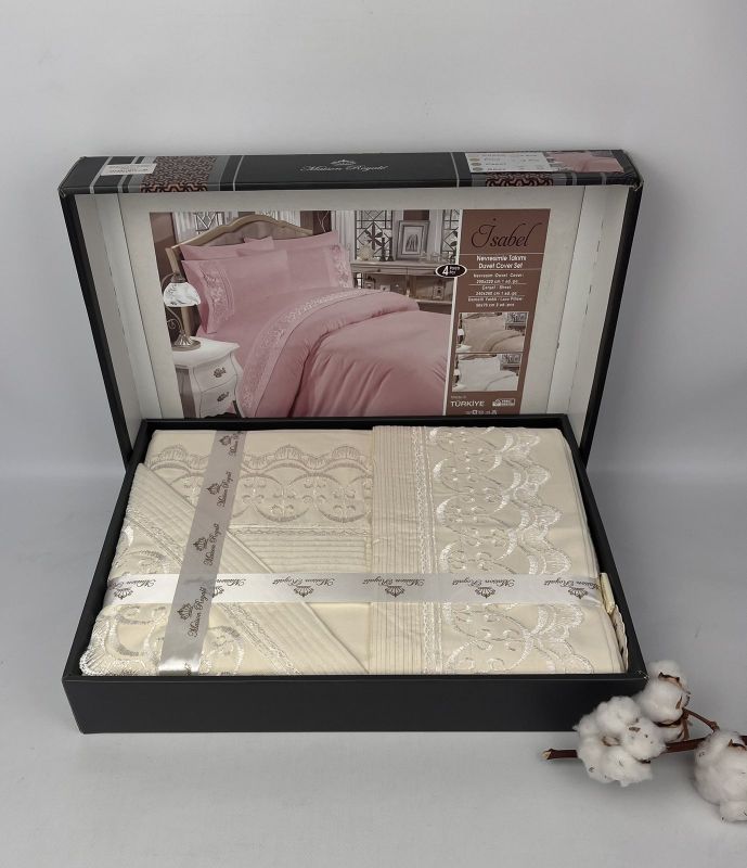 Постільна білизна Maison Royale ранфорс 200x220 Isabel Krem